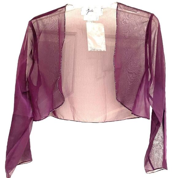 Jade By Jasmine Women's Plum / Purple Chiffon MOB Formal Gown - Size 8 - NWT 🌟 - Picture 13 of 16